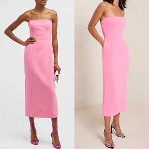 NWT Grapefruit ALC Elizabeth Corset Elegant Pink Strapless Column Dress Size 4